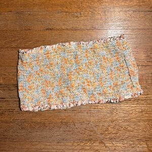 American Eagle Outfitters Floral Smocked Top
